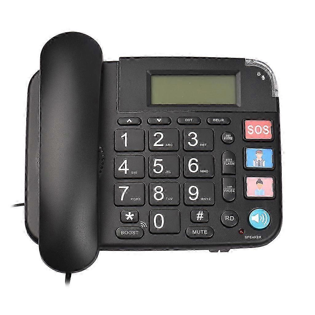 Fixed Landline Phone - Big Button Speaker Home Phone Number Storage fo Elderly