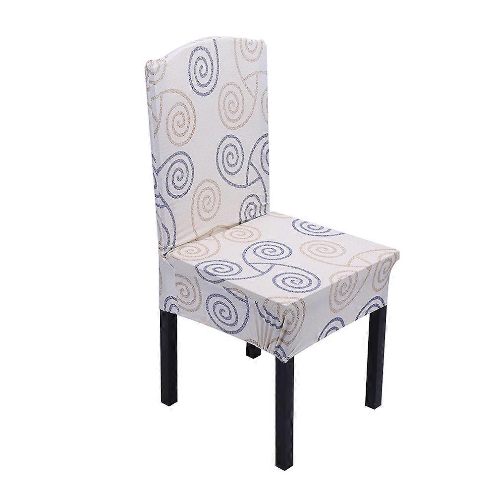スパンデックス伸縮性のあるディナーチェアカバールームシートスリップカバープリントシンプルアーティスティックパターン#2