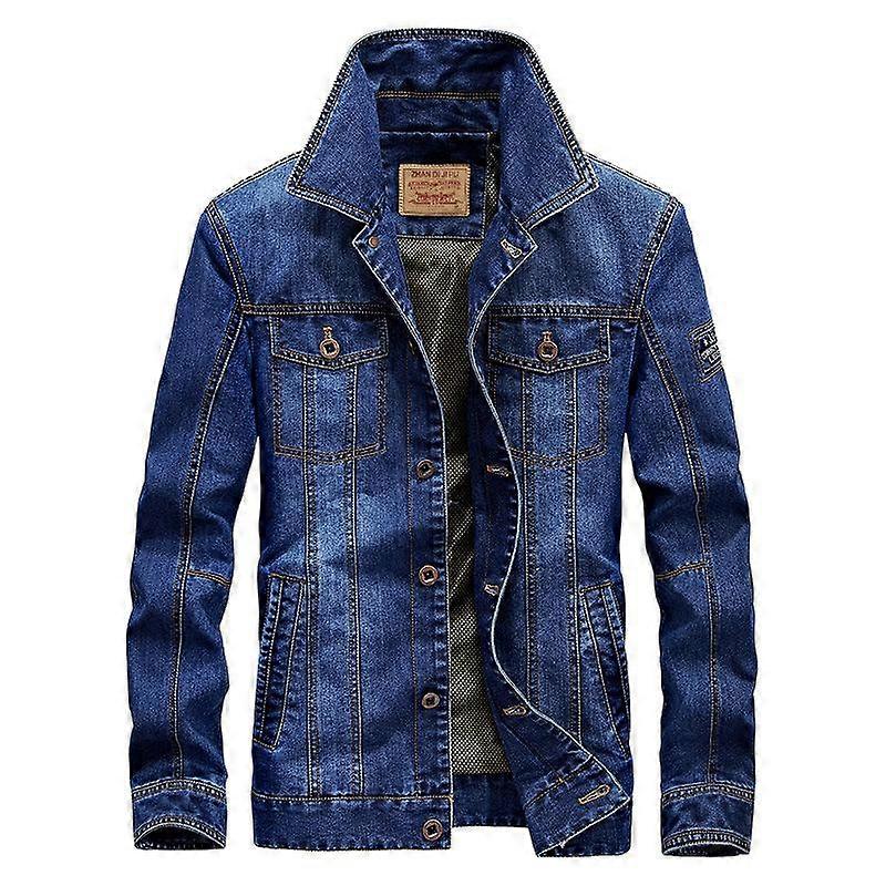 Denim Men 'S Jacket Jacket Men 'S Large Size Thin Loose Men 'S Casual Jacket 
