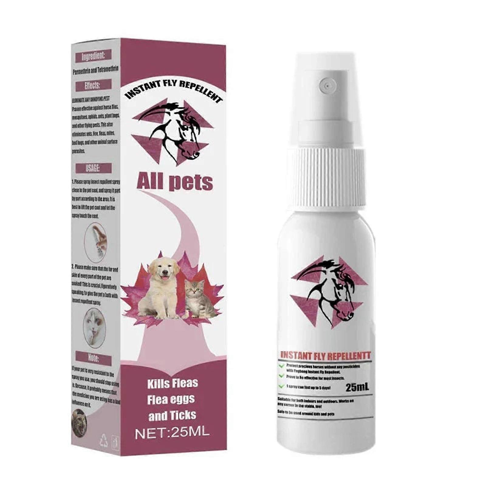 Instant Equine Fly Repellent Spray - 25ML - Safe for All Pets