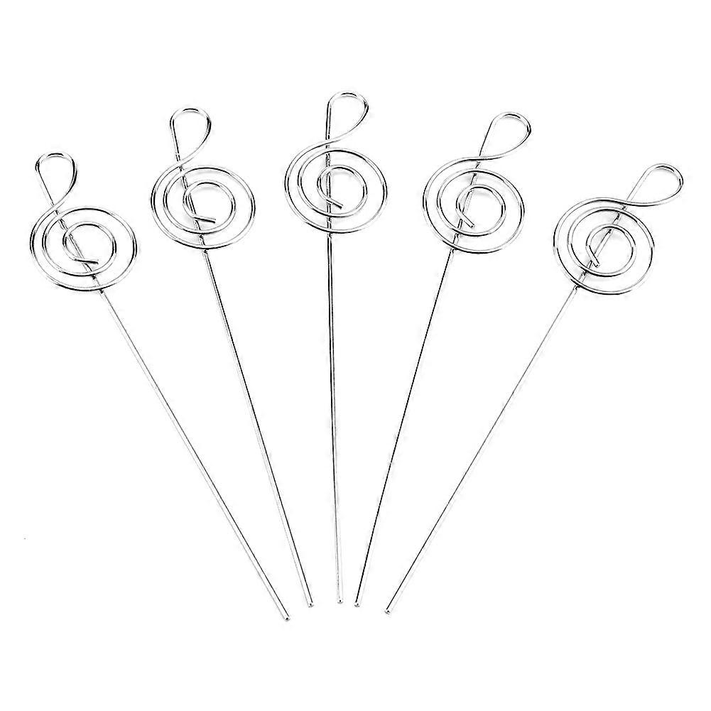 50pcs Metal Wires Photo Card Picture Memo Paper Note Display Clip Holders Note Shape