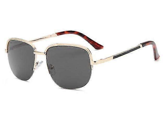 Fashion Sunglasses High Quality Sunglasses Men 2022 Brand Anti-uv Large Frame Square Half Frame