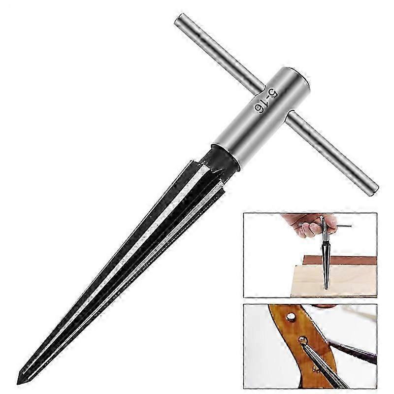 Heavy Duty Durable Industrial Reamer Reamer 1 Set Bridge Pinhole Hand Held Reamer T Handle Tapered T Handle 6 Flute 3-13mm Reaming Drill Bit