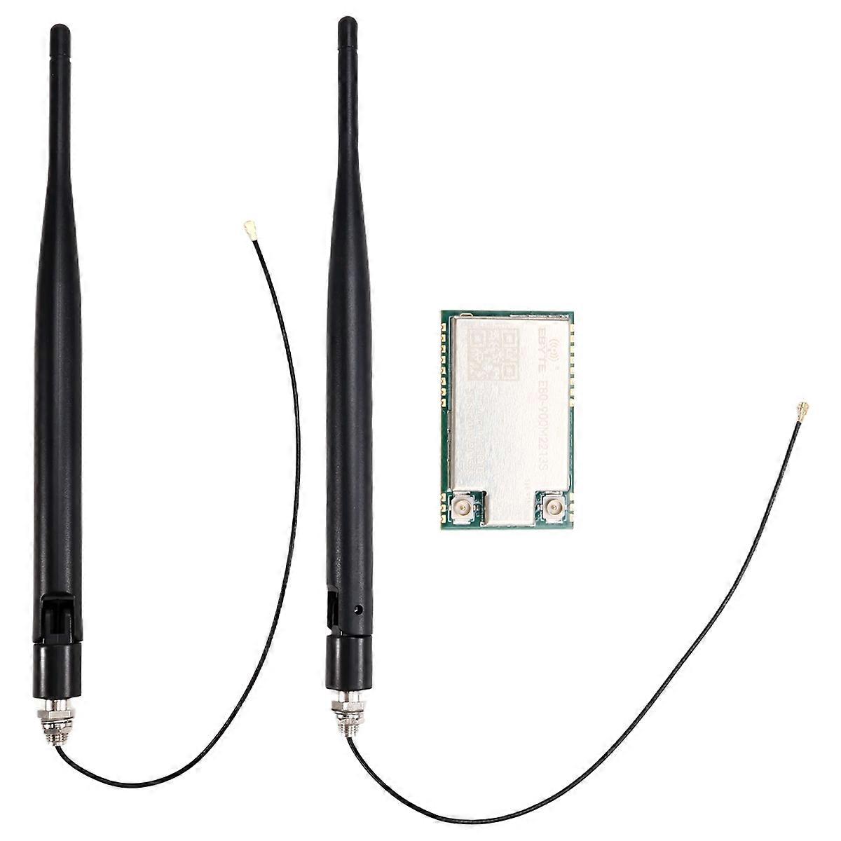 LoRa Dual-Band Wireless Module 433/868/915/2.4G SMD TCXO, SPI RF IPEX Stamp Hole By E80-900M2213S