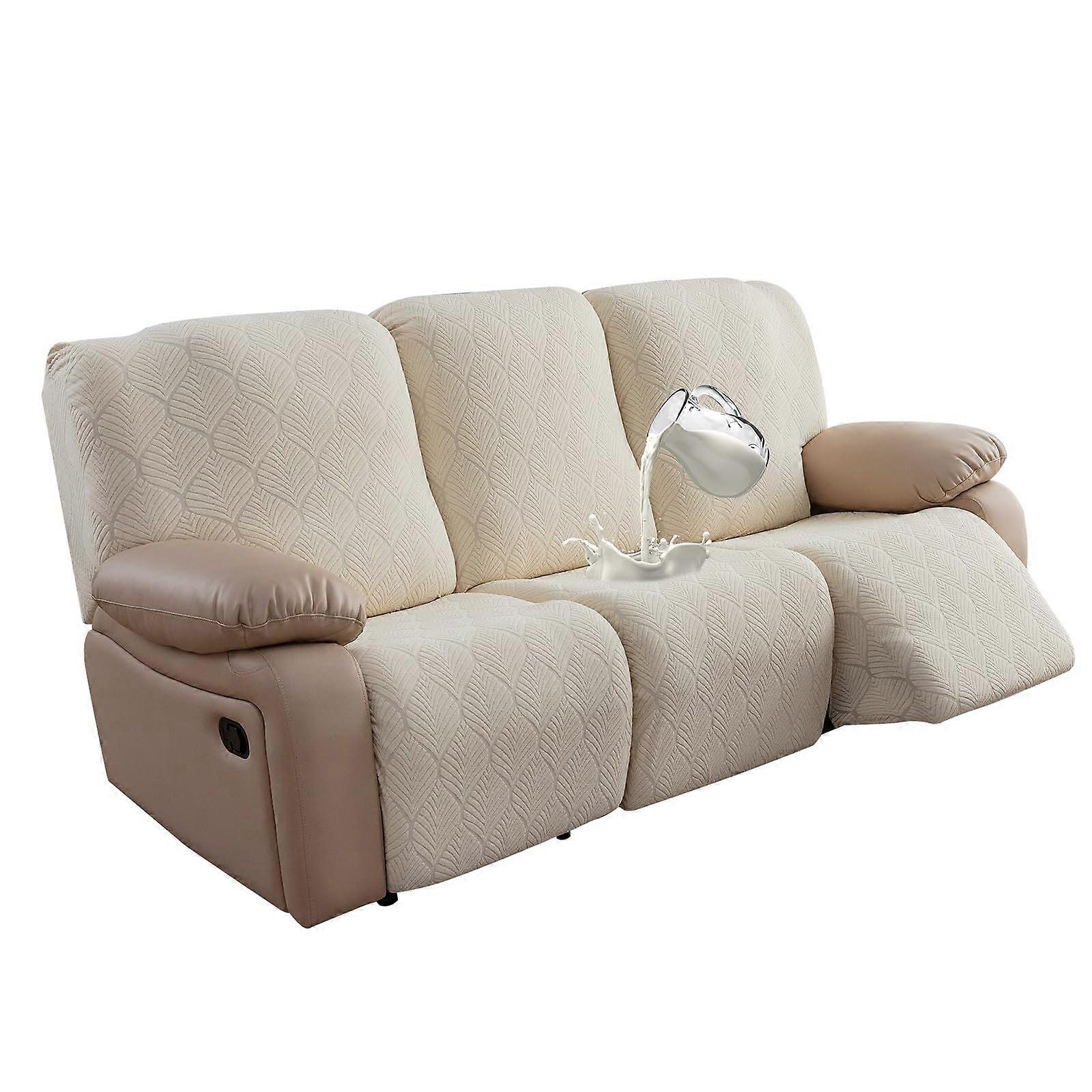 Recliner Sofa Slipcovers, 3-Piece Stretch Covers, Fits 3-Cushion Sofas, Pet Friendly, Washable