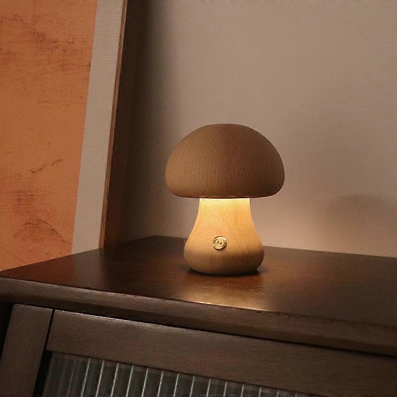 Mushroom Shape Night Light Touch Control Dimmable Bedside Atmosphere Lamp