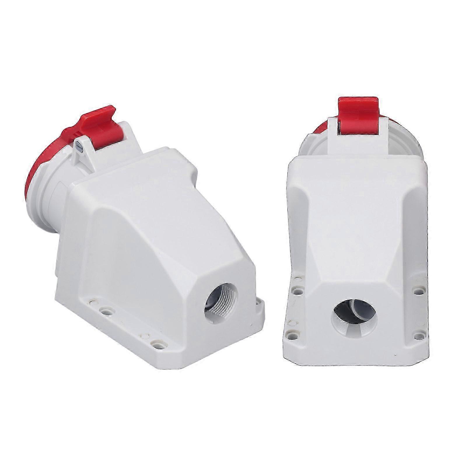 IP44 Waterproof & Dustproof 16A 5-Core Power Socket for Industrial Use - 220-415V Surface Mount Connector