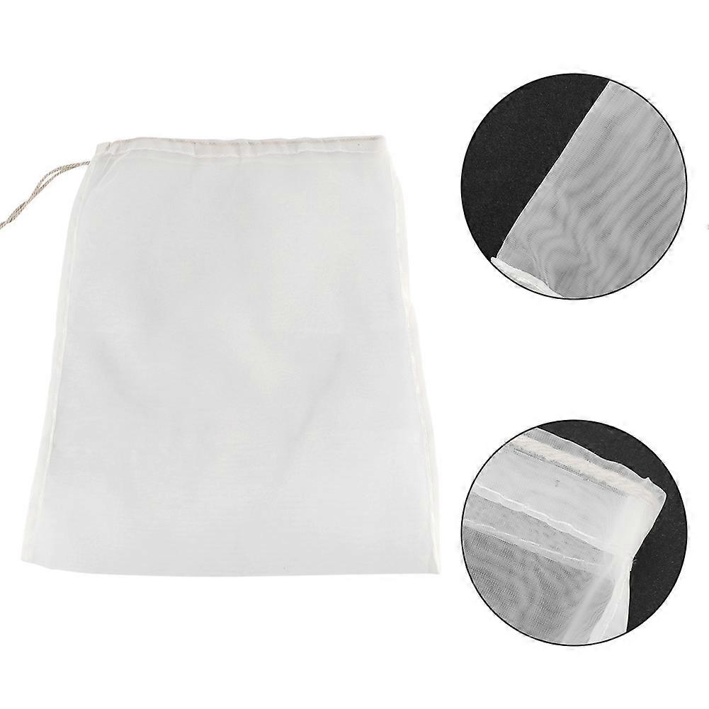 100 Mesh Food Grade Wine Filter Bag Reuseable Home Brew Beer Making(20*30cm)