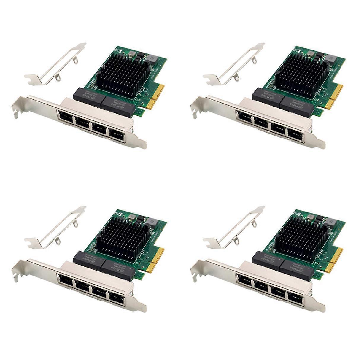 4X PCI-E X4 Server Netzwerkkarte BCM5719 4 Port RJ45 Gigabit Ethernet Server Adapter PCI-E Netzwerk C