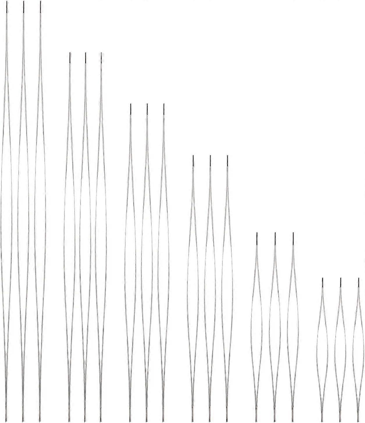 18 Stück Perlennadeln, 6 Größen Perlennadeln Große Ösenperlen Nadel Perlennadel mit Nadelflasche für Schmuckherstellung Handwerk