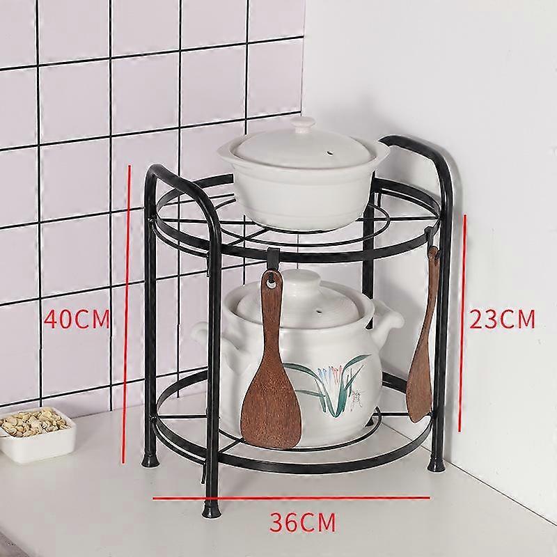 Kitchen Storage Rack Floor Storage Rack Kitchen Pot Rack Creative Multi-layer Pot Rack