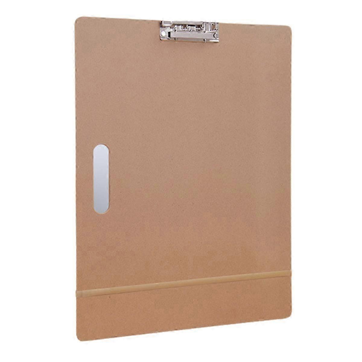 A3 Drawing Board, 46x36cm Portable Art Clipboard with Sturdy Clip and Rubber Bands for Classroom, D
