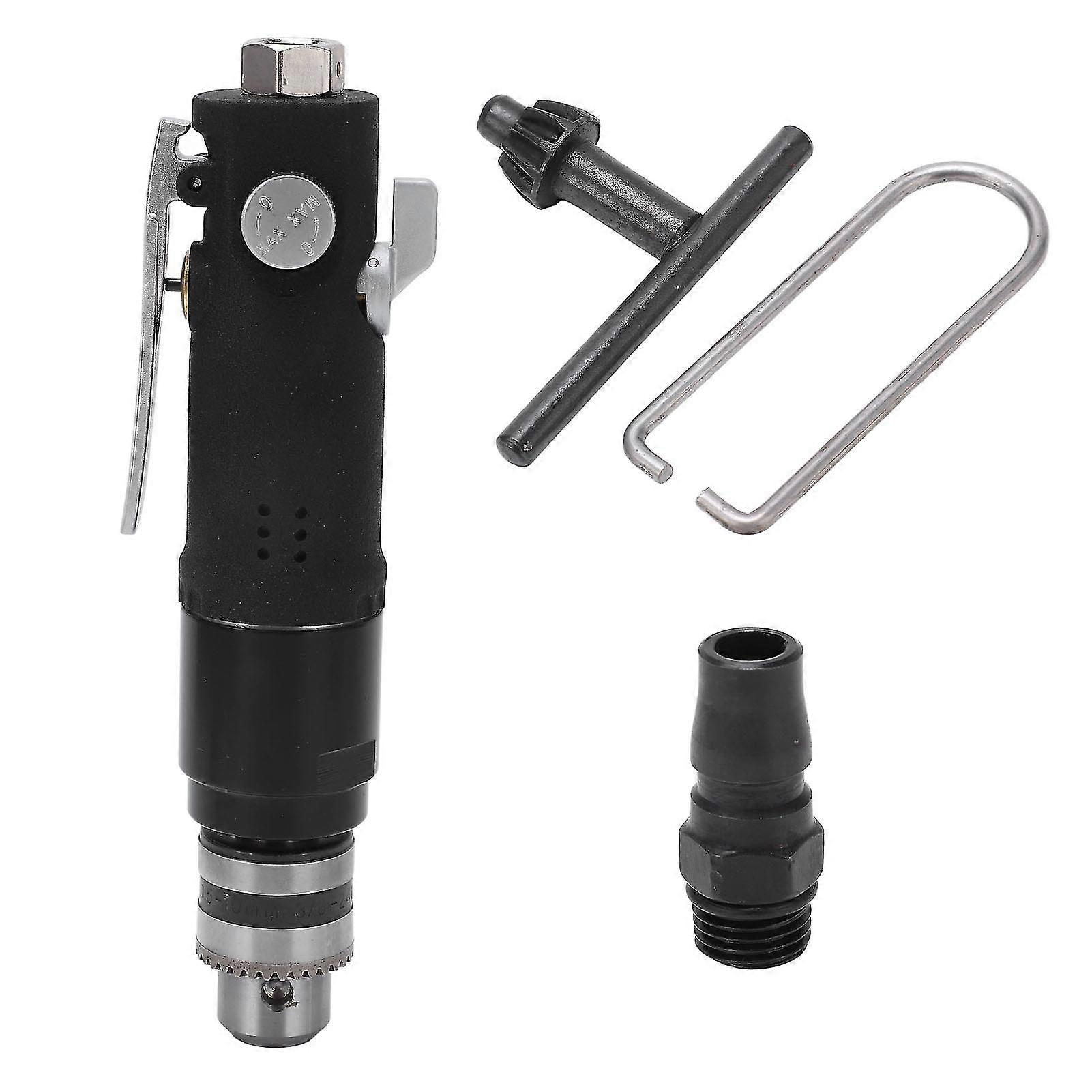 3/8in Air Drill with 3 Jaw Chuck Variable Speed Straight Handle CW and CCW Pneumatic Drill JP Style