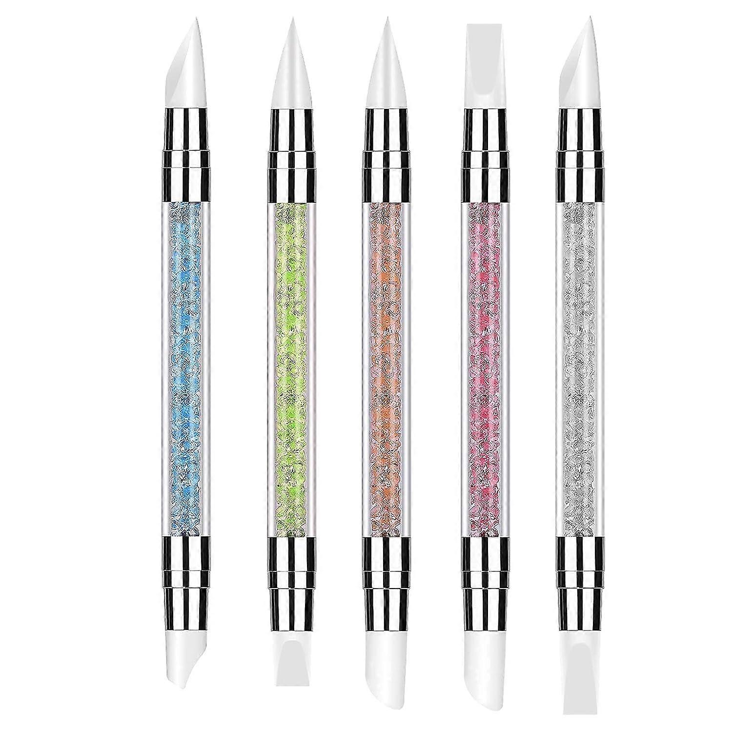 Perfect DIY Nail Gift, Design Nail Foil Carving with Crystal Rhinestone Decoration, Easy To Grasp and Control Pressure for Salon Use and DIY at Home