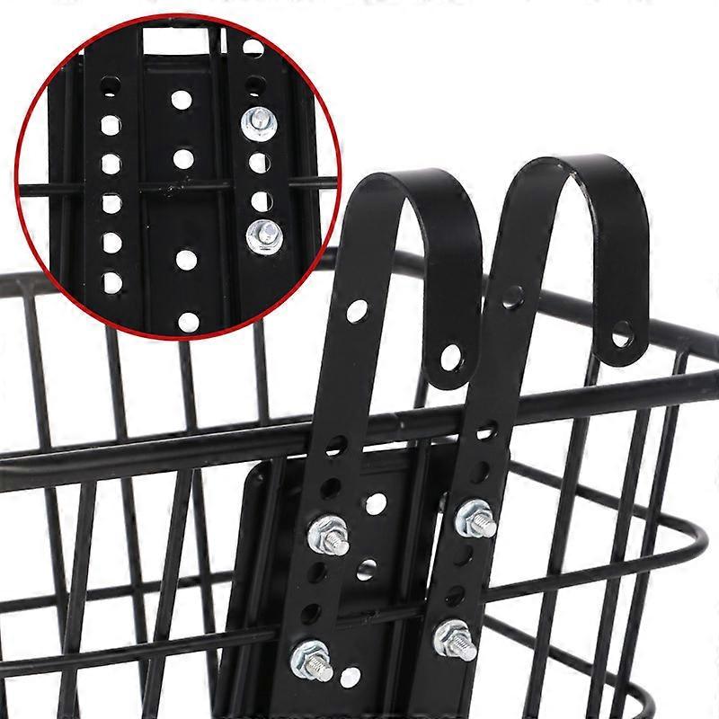 Hanging Bold Bicycle Basket Electric Vehicle Adjustable Front Frame Basket Multifunctional Quick Release Hook 