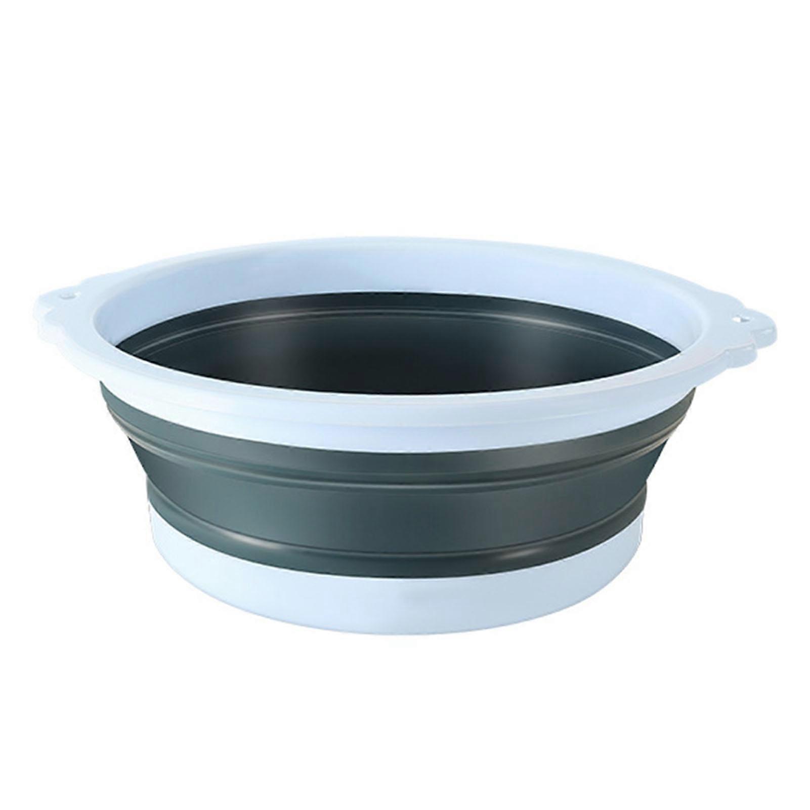 Foldable Washbasin Portable Plastic Thickened Foldable Basin for Travel Dormitory Washing Clothes L 32.5x11.5x4cm / 12.8x4.5x1.6in