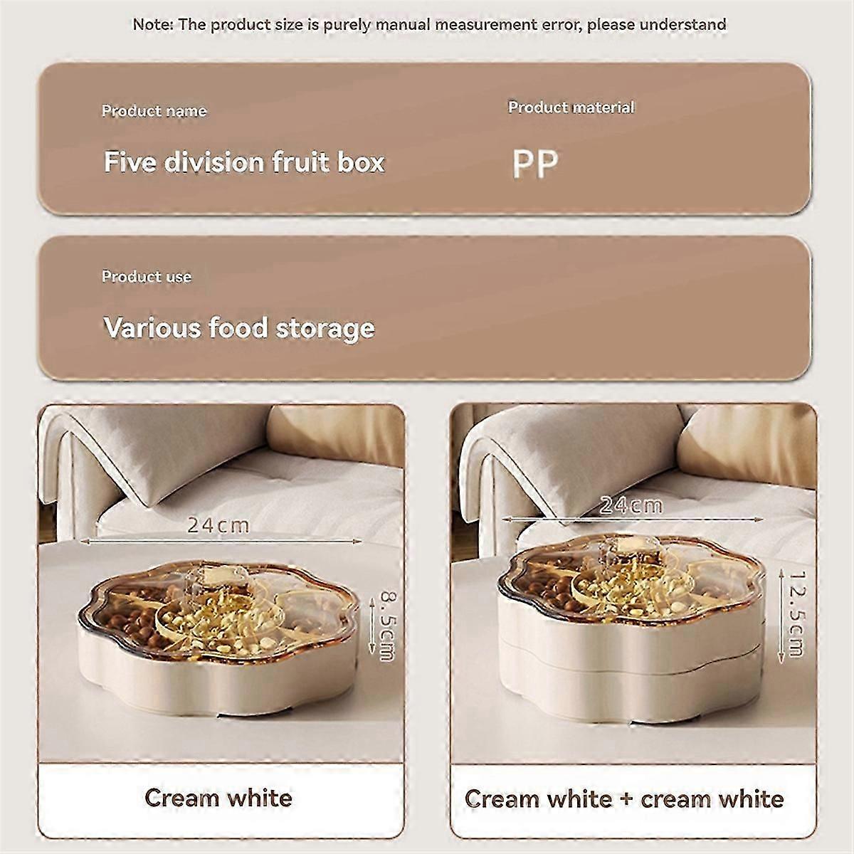 Double-Layer Multi-Purpose Luxury Box Snacks Put Chinese Dried Fruit Storage Room Coffee Table High