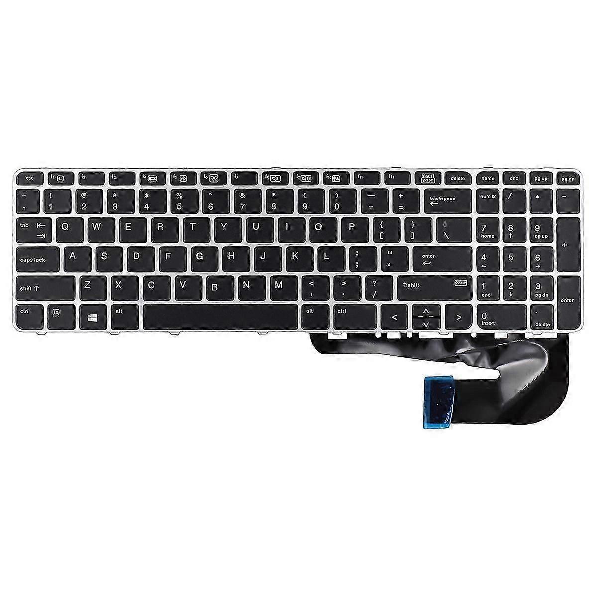 Silver Frame Keyboard for EliteBook 755 G3/850 G3/G4, ZBook 15u G3/G4, No Backlit, No Pointing