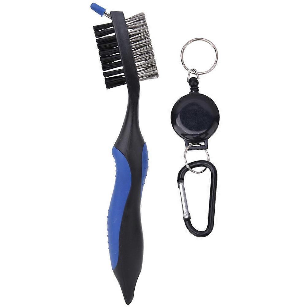 Blue Multi Functional Durable Double Side Golf Club Groove Cleaner Cleaning Brush Tool Accessory