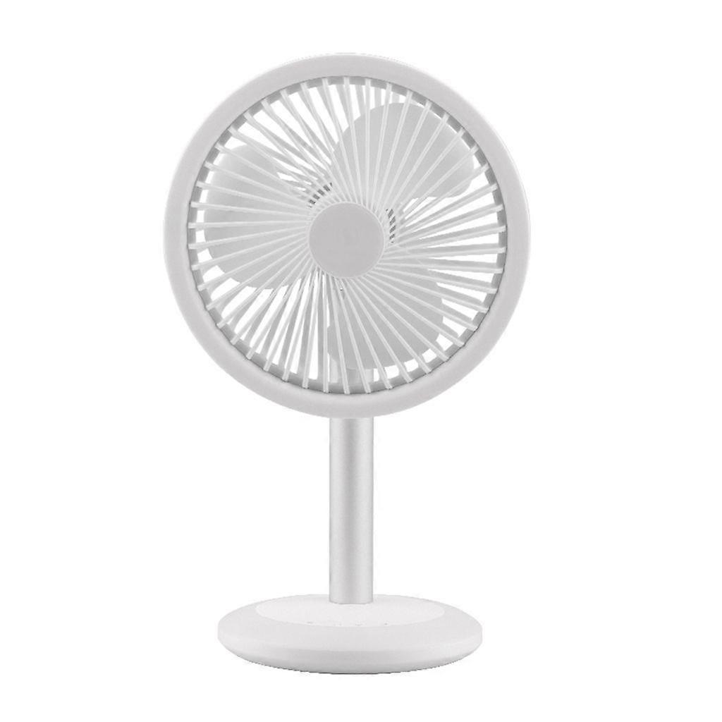 USB Charging Table Fan with 7 LED Light 3 Speed Adjustable Angle For Home Room