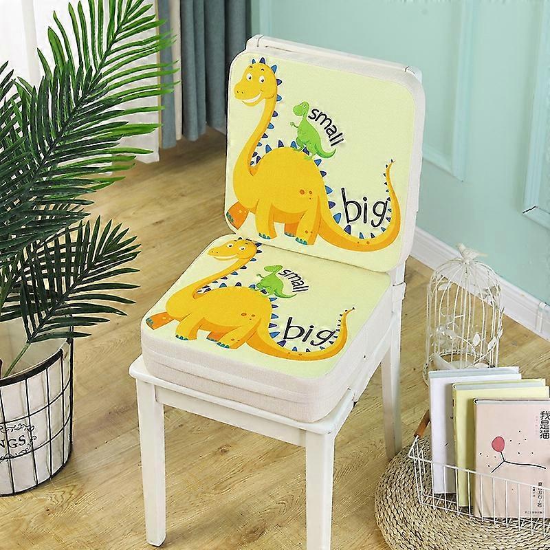2 In 1 Toddler Booster Seat Portable Increasing Cushion for Dining Table Dinosaur