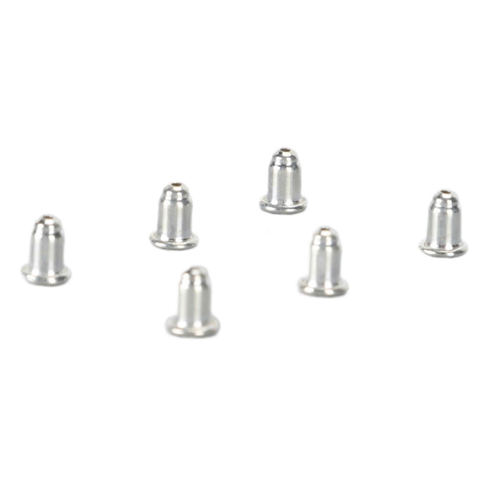 Earring Backs 925 Silver Replacement Secure Locking Studs Backs for Women Girls 3 Pairs Silver