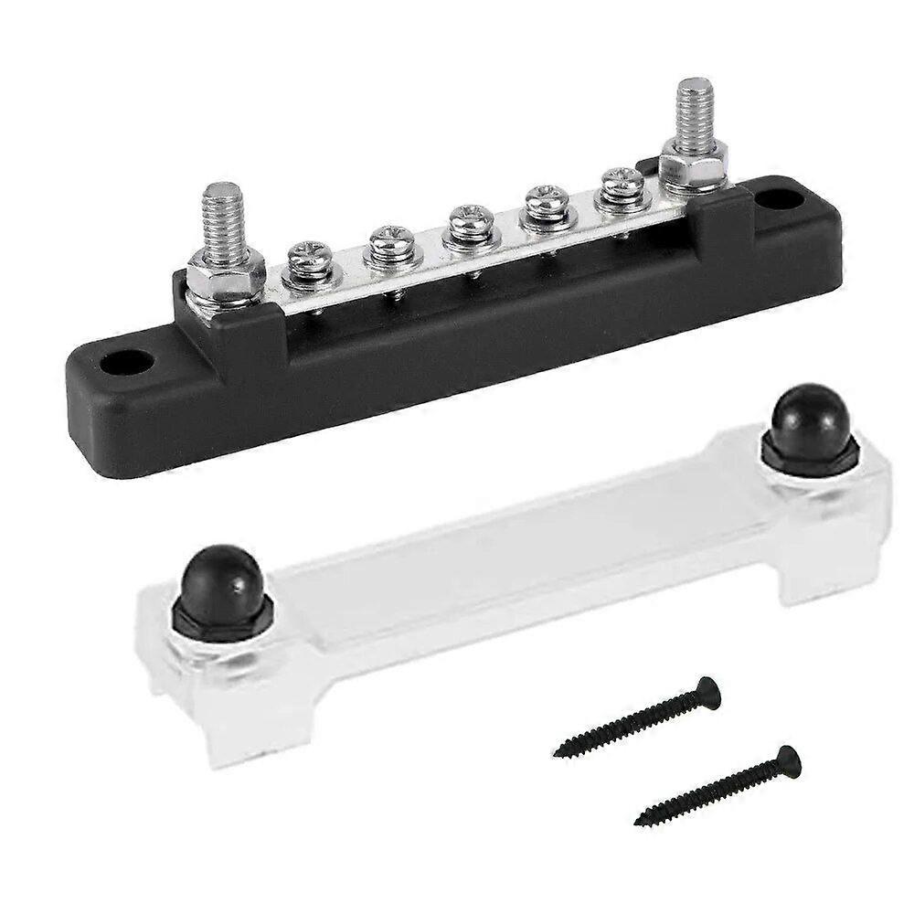 M6 12V Bus Bar 1/4 inch Power Distribution Block 150A Electrical Terminal Block Buss Bar for Truck Boat Car Camper RV