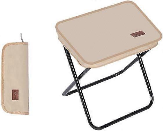 שרפרף מיני קמפינג, שרפרף תיק כיס, שרפרף מתקפל עם תיק נשיאה, לנסיעות, טיולים, ברביקיו, דיג, פנאי, שרפרף חיצוני קל משקל (חאקי)