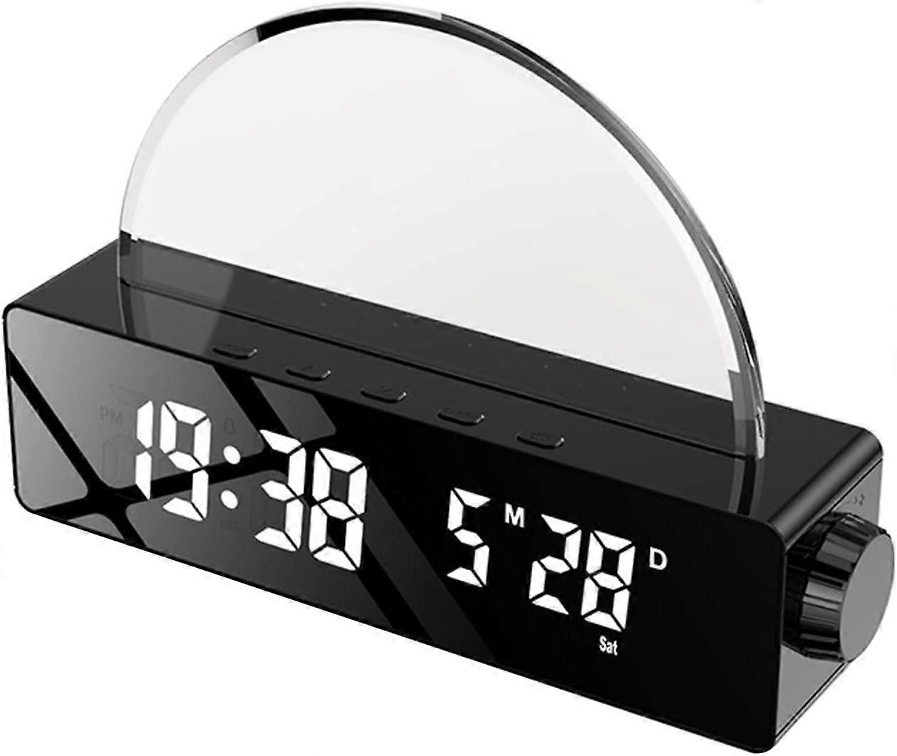 Alarm Clock LED Digital Clock Light Temperature Snooze-Clock For Bedroom Bedside Snooze-Clock