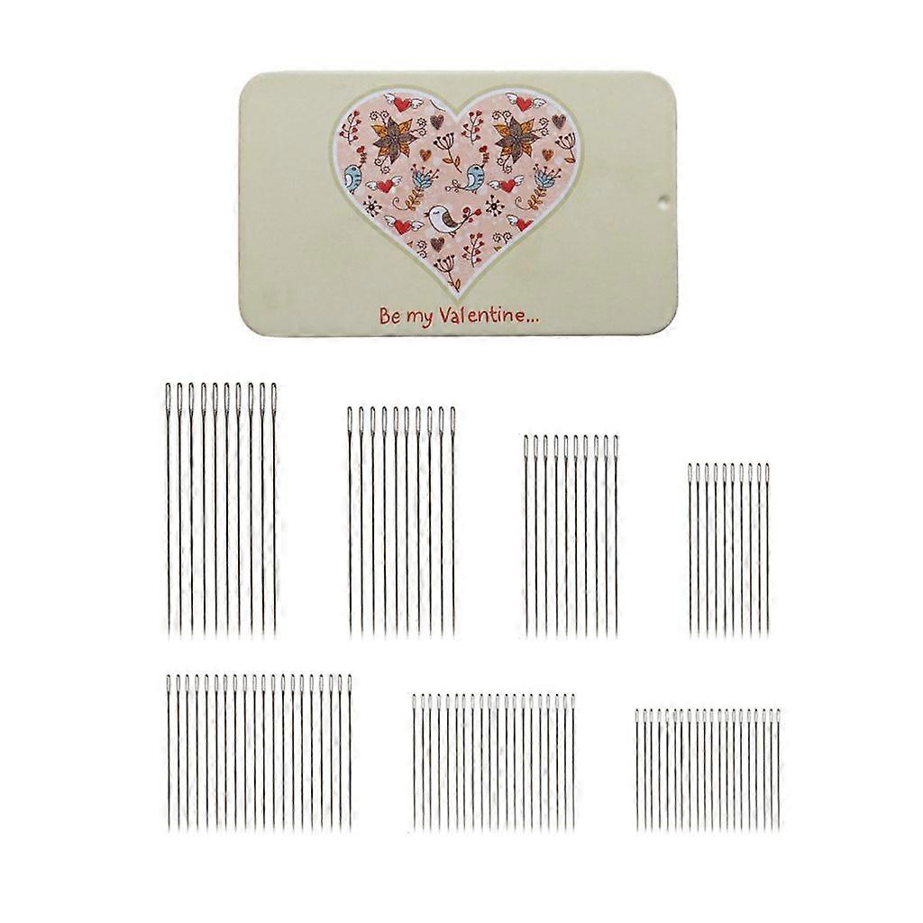 Big Eye Hand Sewing Needls Set 7 Different Sizes Stainless Steel Needle