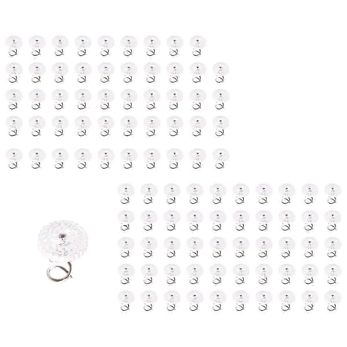 Clear Heads Twist Pins for Upholstery, Slipcovers and Bedskirts,, Set of 100
