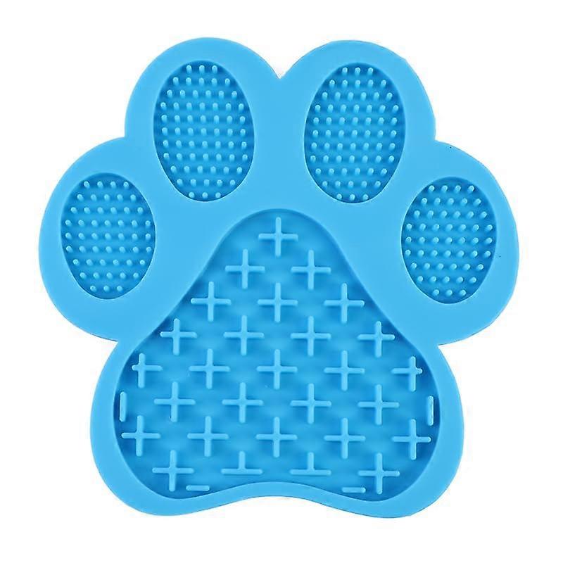Licking Mats for Dogs and Cats - Blue and Red Feeding Lick Mats, Non-Slip, Durable, BPA-Free, 12x12 Inches