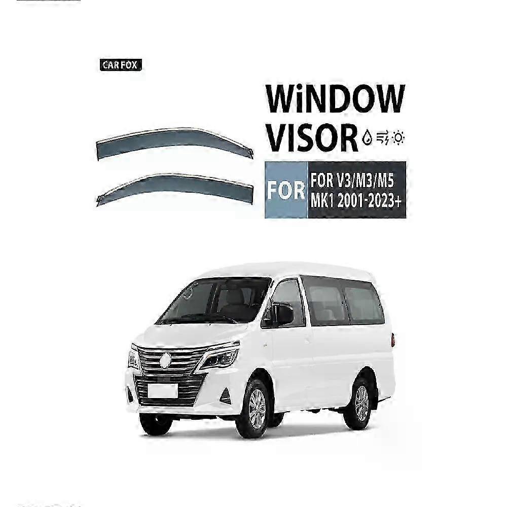 Applies To For Dongfeng Xiaokang Fengxing V3/m3/m5 2001+2023 Car Window Visor Vent Wind Deflectors Visors Rain Guard Shades Visor