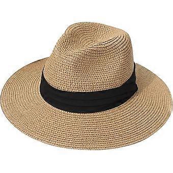 Women's Straw Beach Sun Hat Wide Brim Sun Visor
