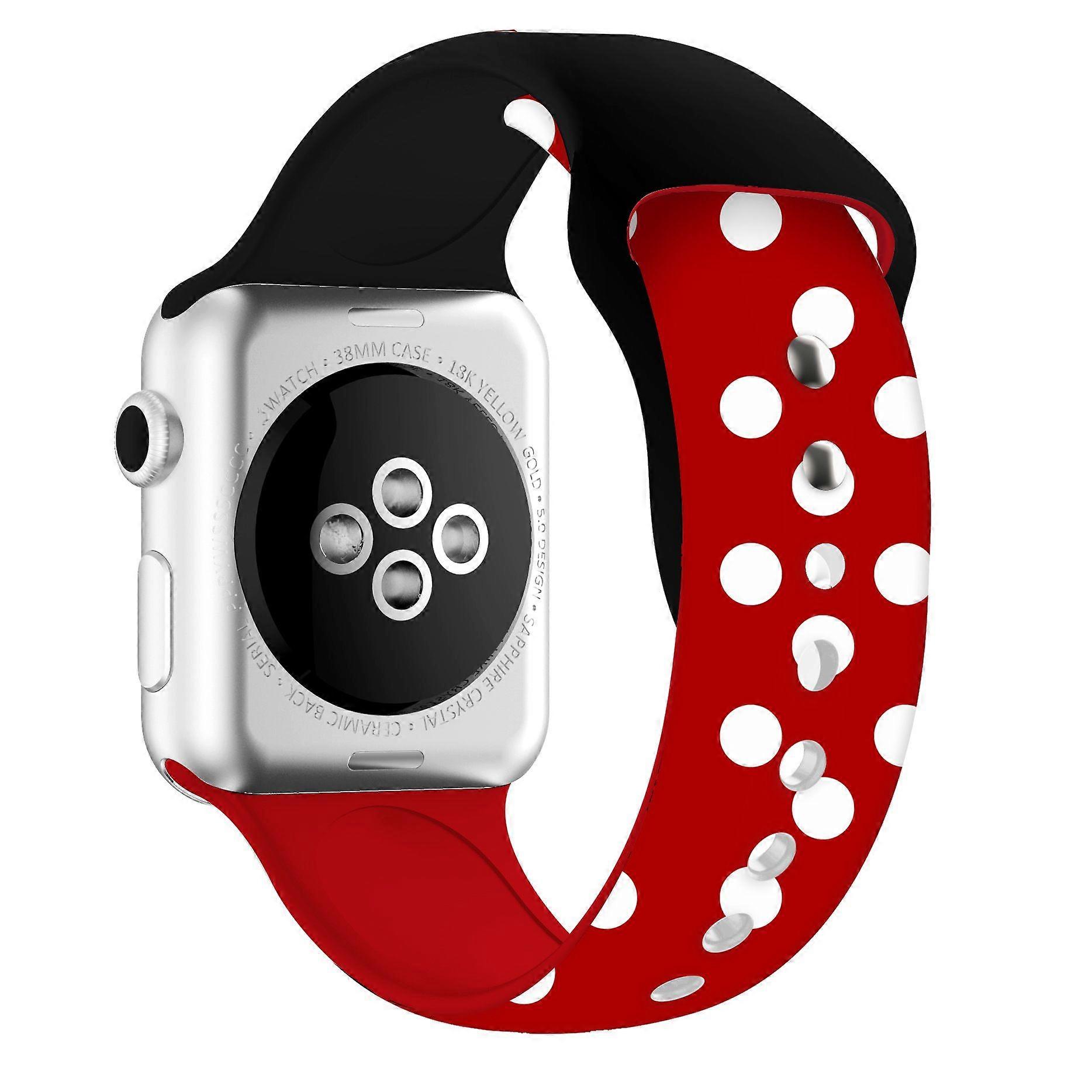 Sport Watch Band for Apple Watch 38/40/41mm Cute Fadeless Pattern Printed Replacement Strap Band for iwatch SE/Series 8/7/6/5/4/3/