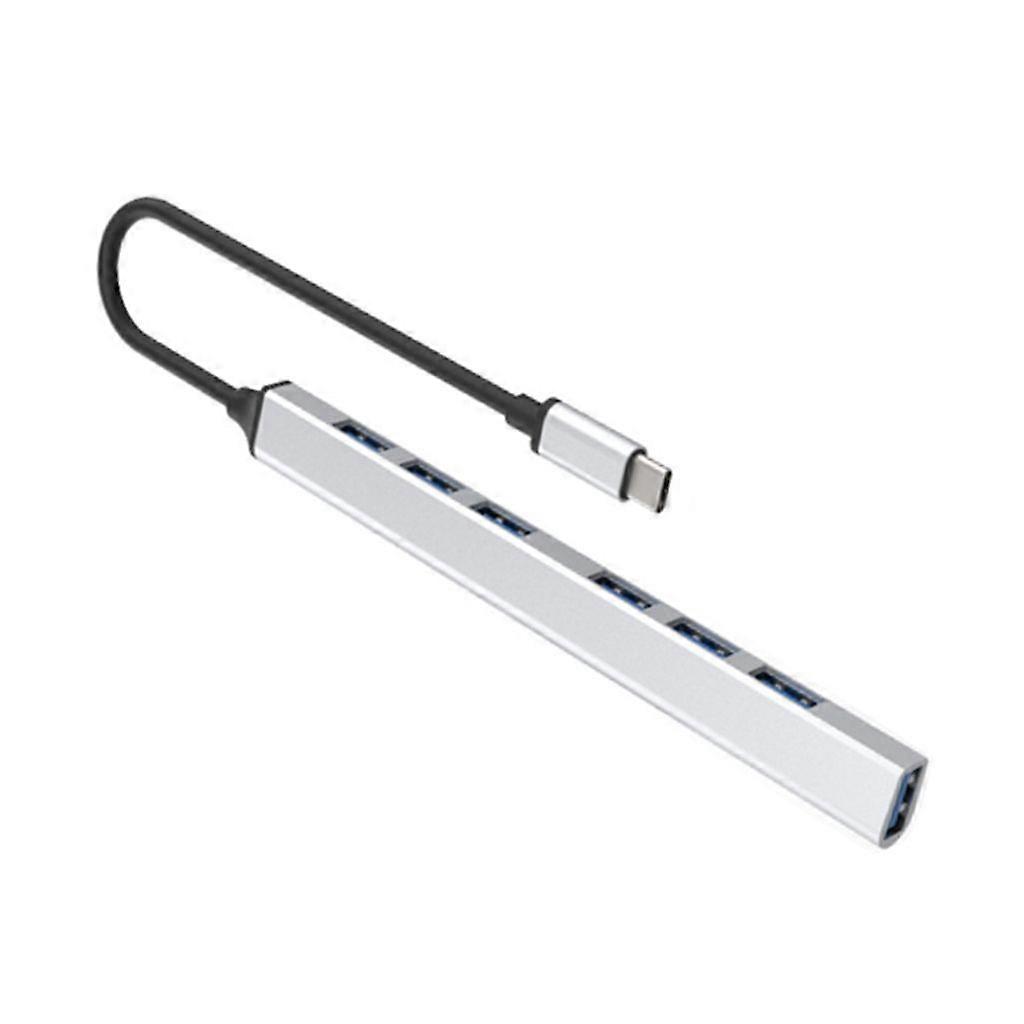 TypeC Hub 7 Ports USB Dongle Small USB Adapter,USB Splitters Hub for Laptops