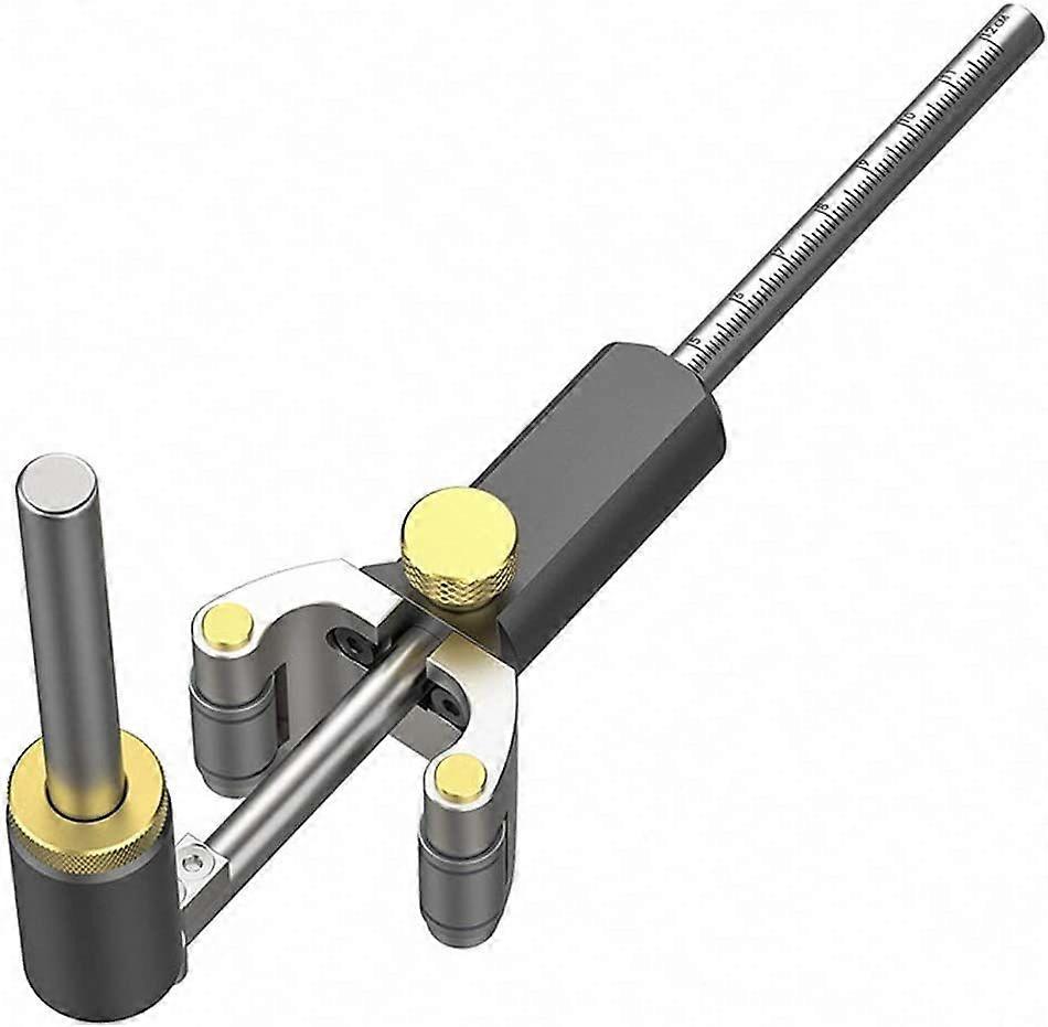 Scriber Tool,Woodworking Linear Arc Dual-purpose Scriber Ruler Parallel Line Drawing Tool Measuring Gauge DIY Multifunctional