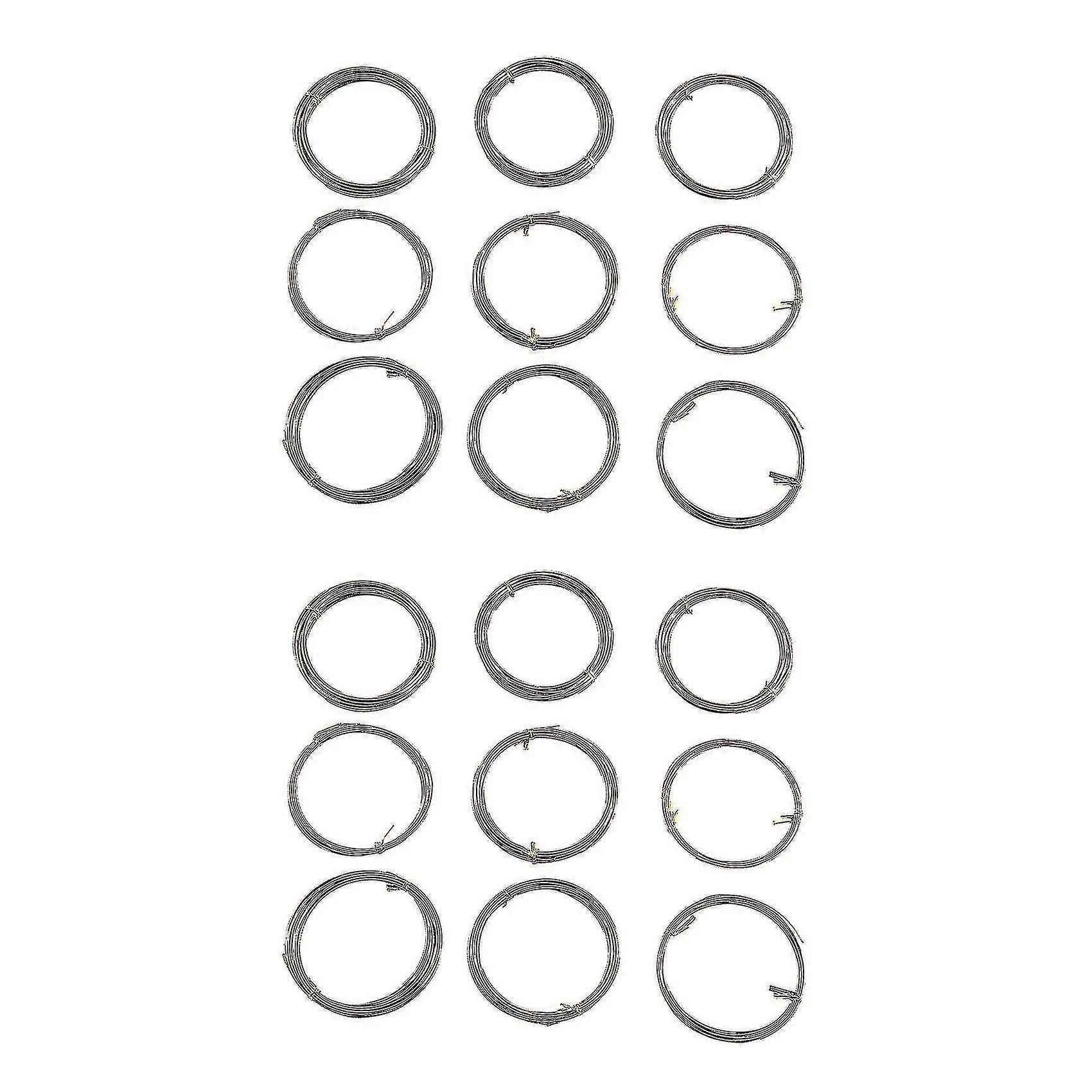 9 Rolls Aluminum Training Wire (1.0 Mm,1.5 Mm,2.0 Mm),(brown)