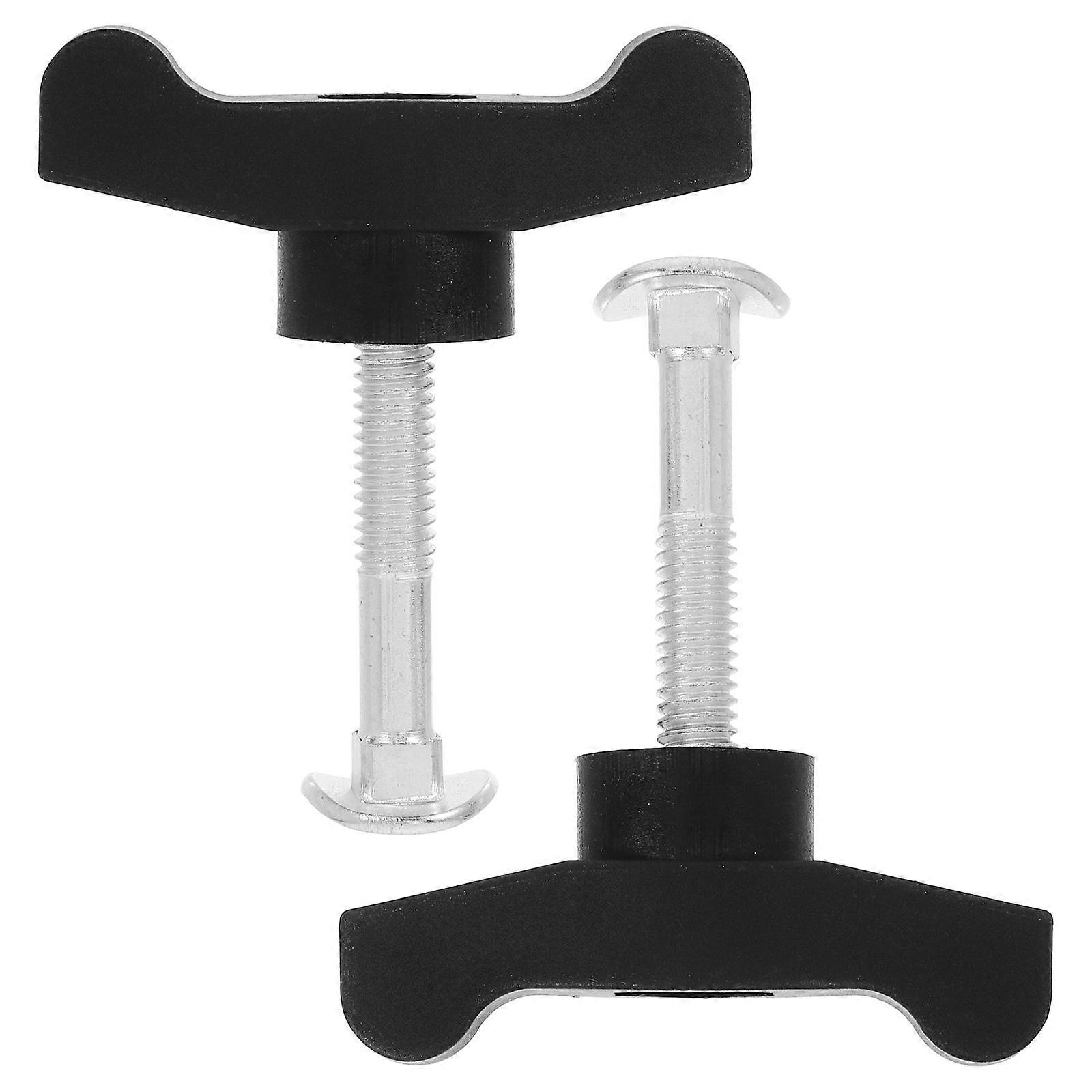 2 Sets Replacement T-Handle Bolts Nuts Lawn Mower Handle Universal Wing Handle Knob Compatible for Models 689-00600, 106-4161, 92-22602