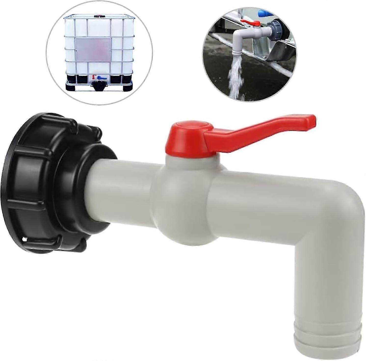 Ibc-utloppskran 1 tums Ibc-kulutloppsventiler Ibc-tankadapter Ibc-tanktillbehör Kran för Ibc-tank Regnvattentank Ibc-tankventiler BZSM
