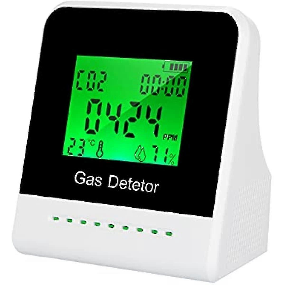 Co2 Monitor Carbon Dioxide Tester 2-inch Lcd Screen Multifunctional Air Quality Detector Usb Reable