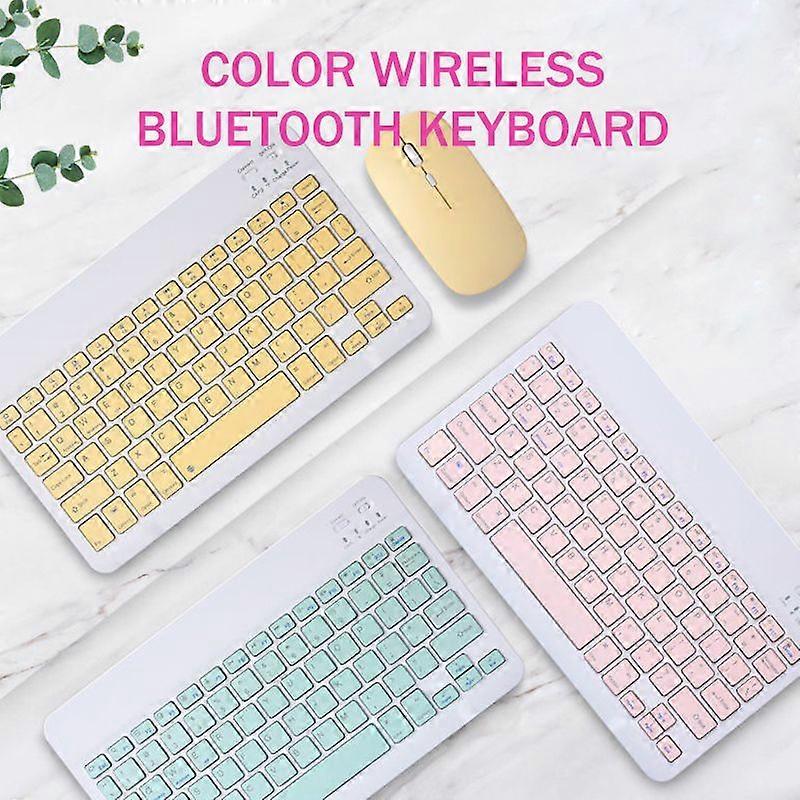 Wireless Keyboard Mouse Mini Bluetooth Keyboard English Keyboard for Tablet IOS Android IPhone Ipad Keyboard
