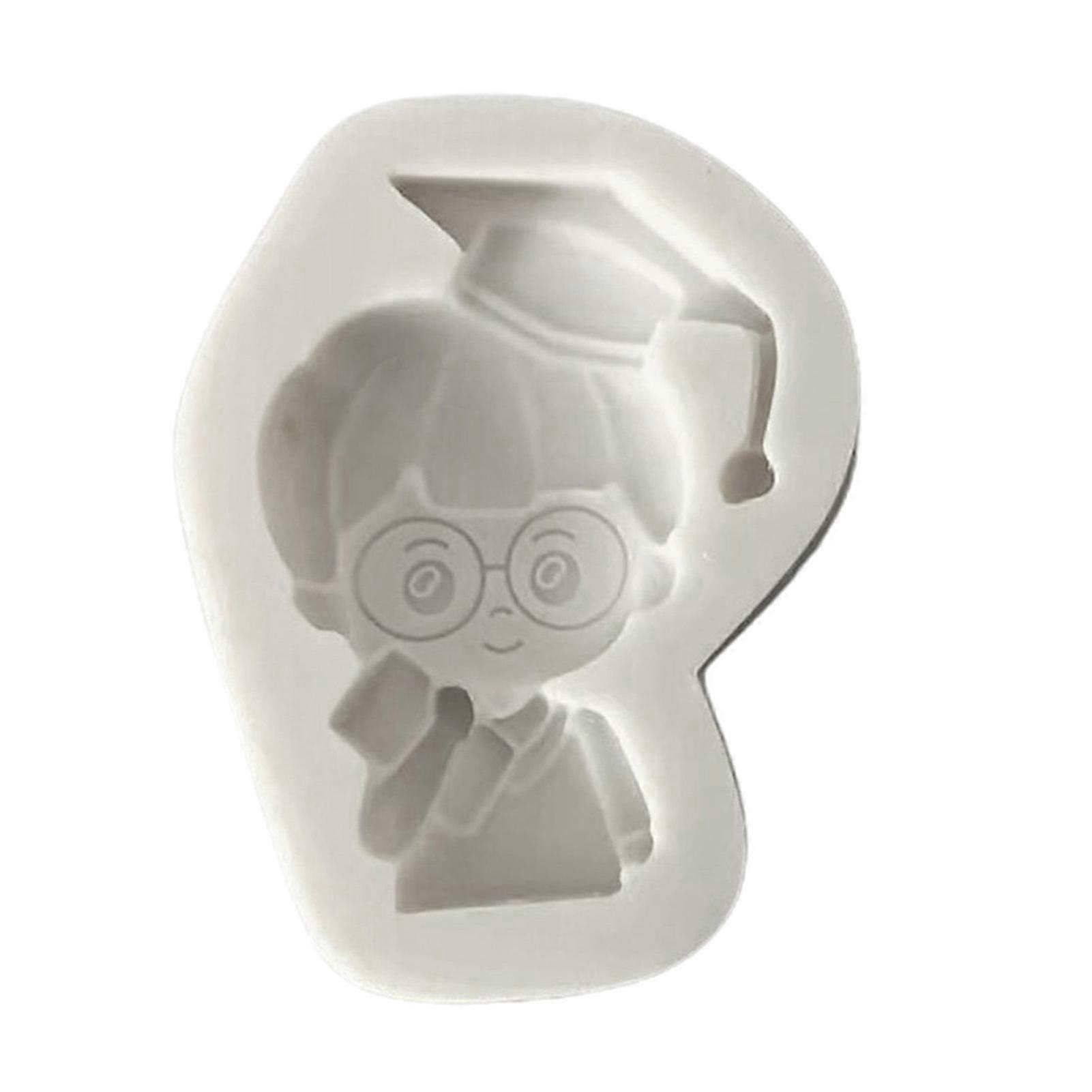 Student with Book Pattern DIY Silicone Mold  Mengxi