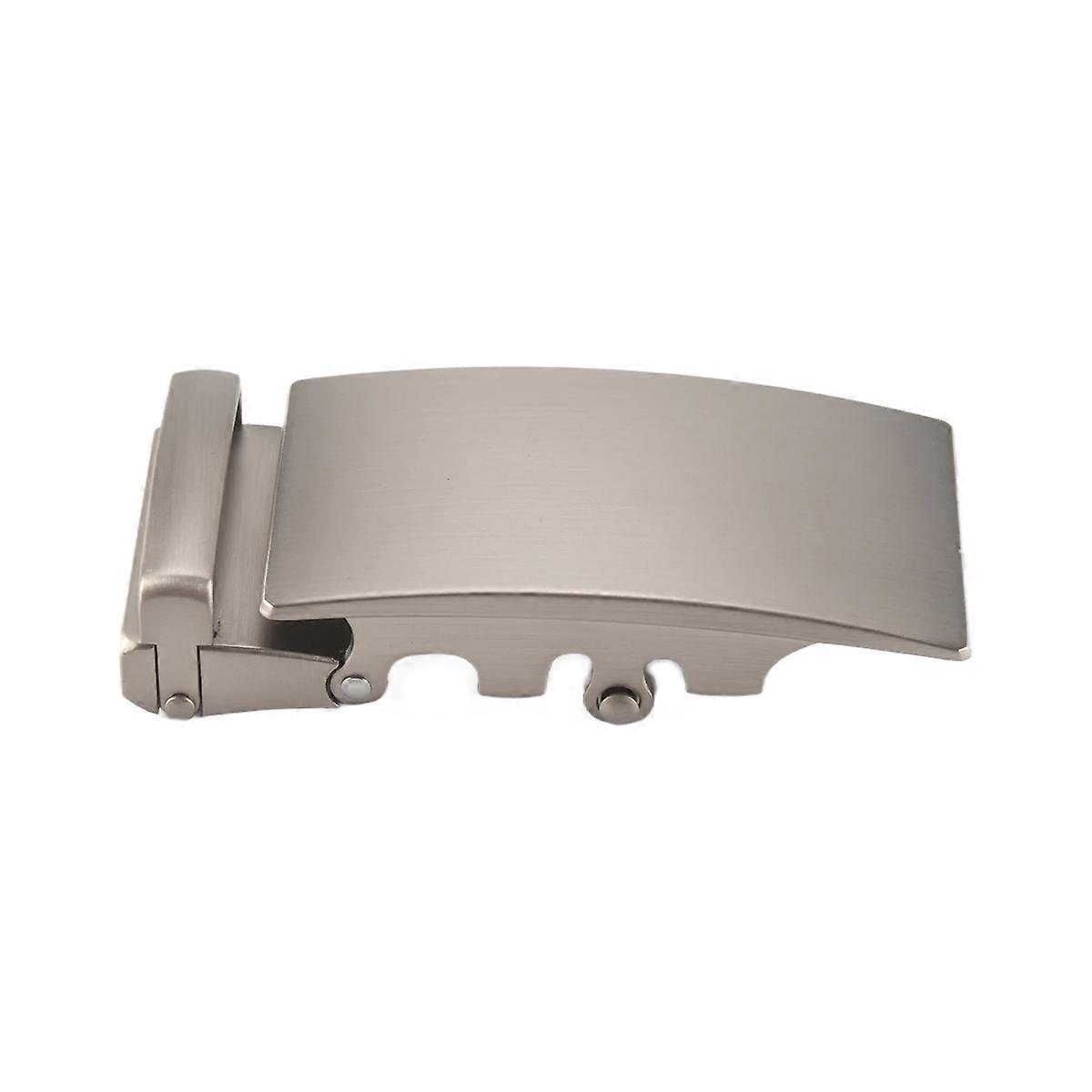 Men's Solid Buckle Automatic Ratchet Leather Belt Buckle