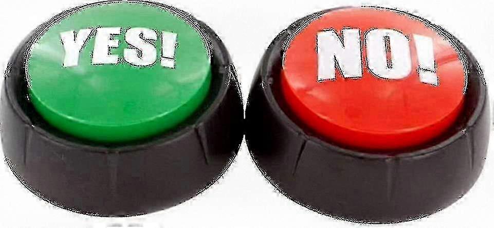 Set of 2 Interactive Yes and No Sound Buttons - Ideal for Office and Home Learning Activities