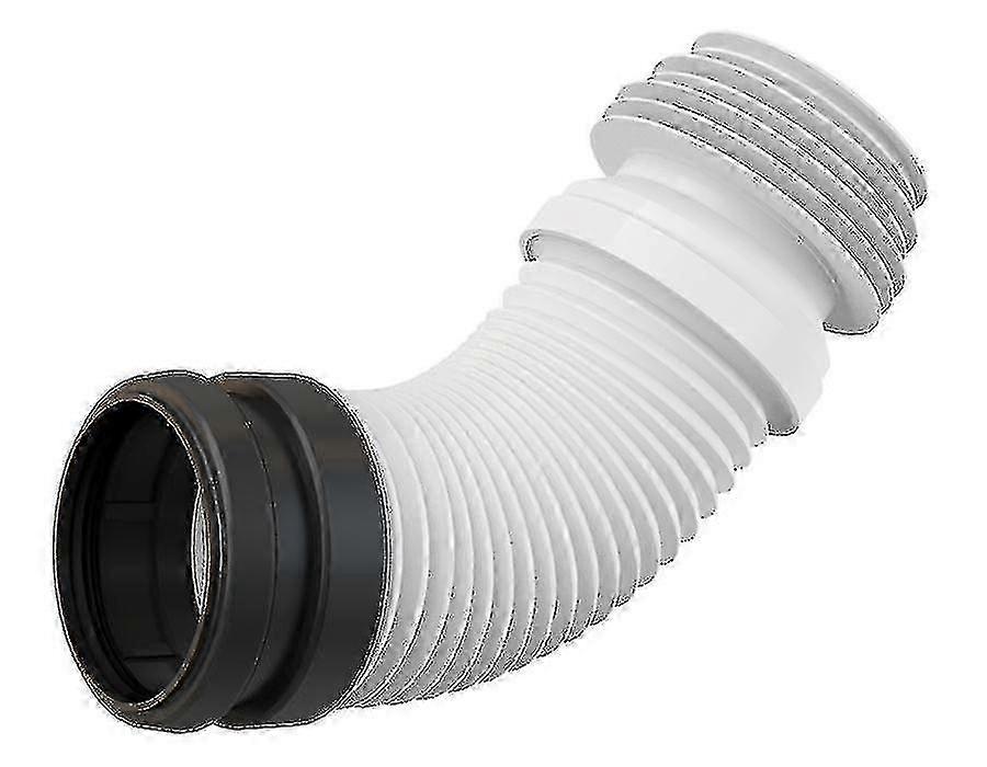 Universal range flexi plastic flexible wc toilet elbow waste connector 90/110mm p