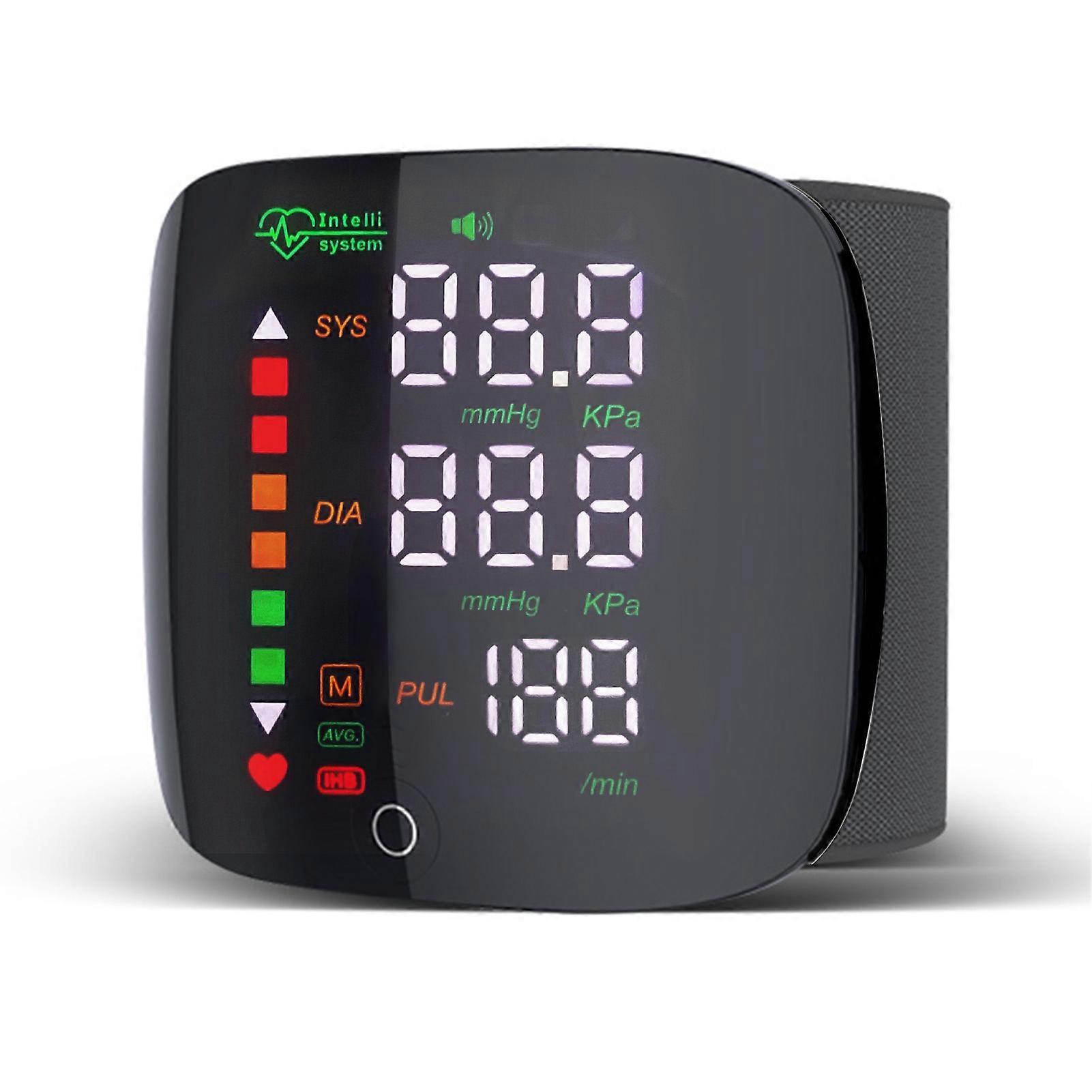 Blood pressure monitor Three-color display, Dual-user memory recording