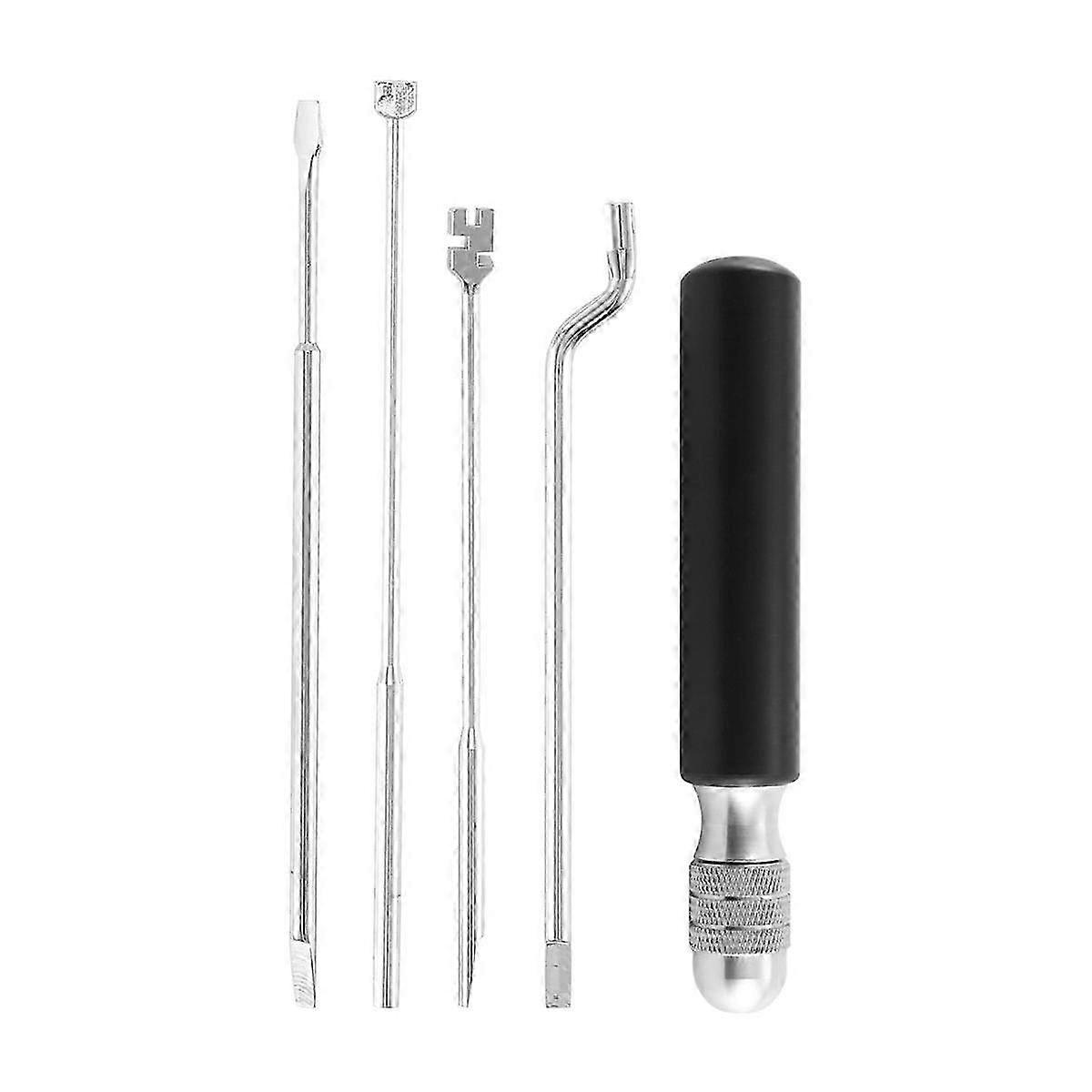 5Pcs Piano Tuning Kit for String Machine Adjustment, Handle Repair & Maintenance Tools