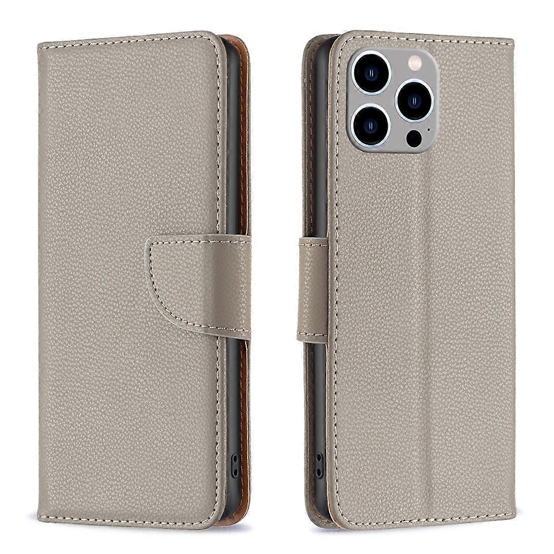 Litchi Texture Pure Color Flip Leather Phone Case