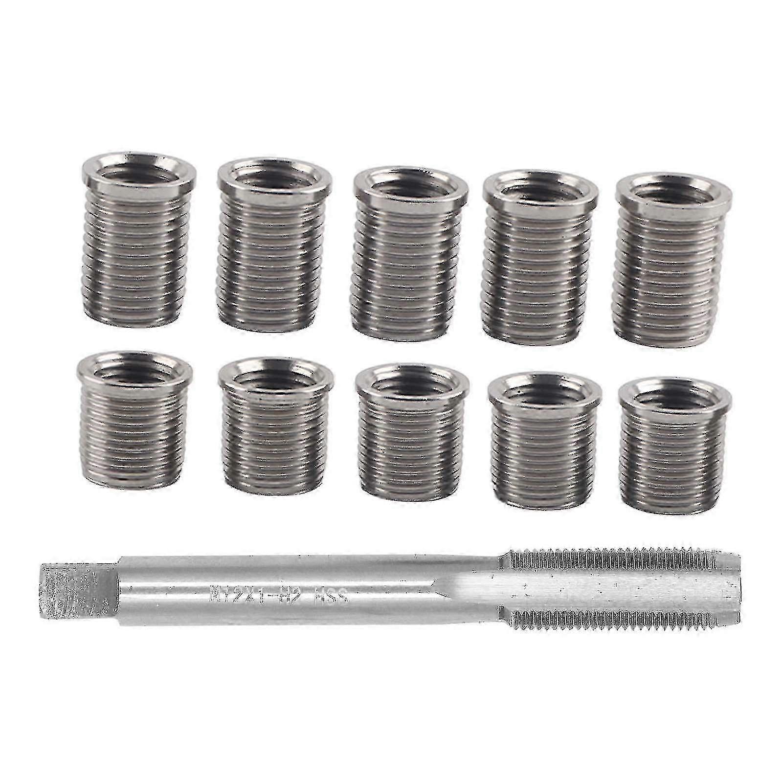 Spark Plug Thread Repair Tool M10x1.0 Bolt + M12x1.0 Tap Auto Accessories Hardware Kit SZRH